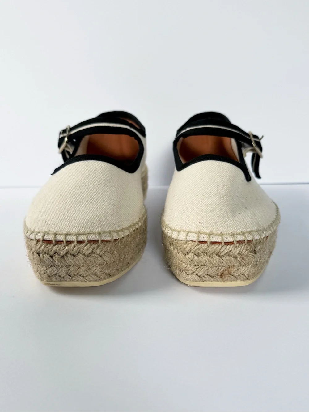 Anthropologie Maeve Canvas Mary Jane Espadrilles | 40 NWOT